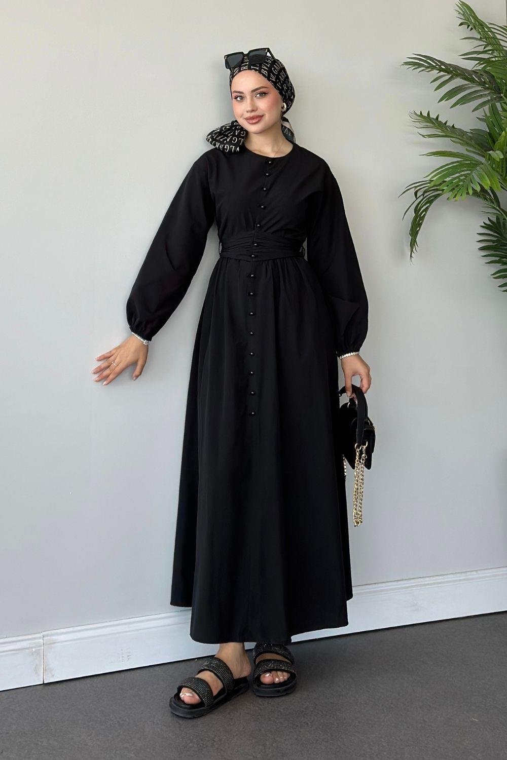 İzem Elbise Siyah 60400 