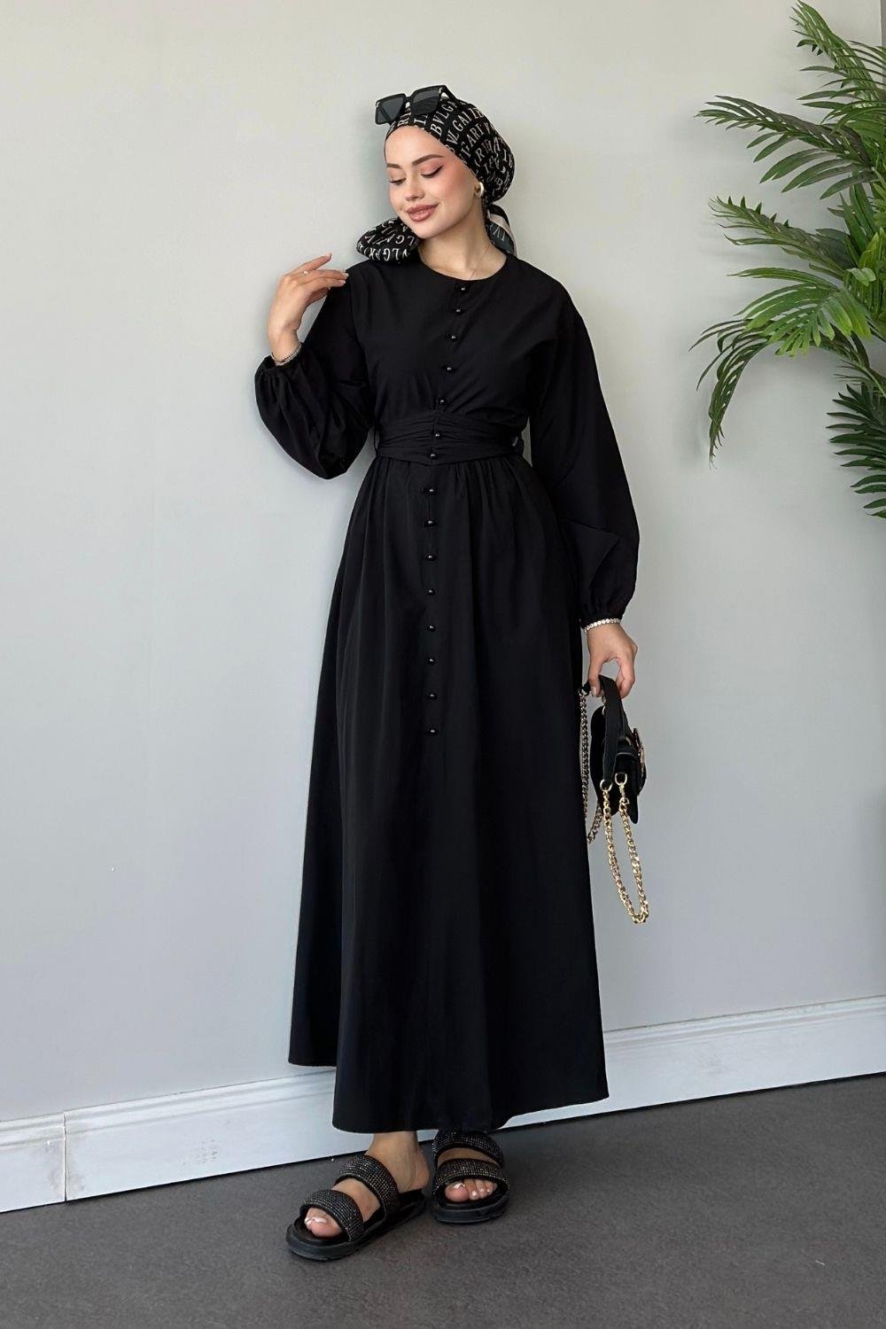 İzem Elbise Siyah 60400 