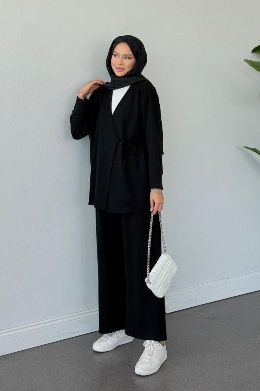 Küba Oysho Takım Siyah 6042 