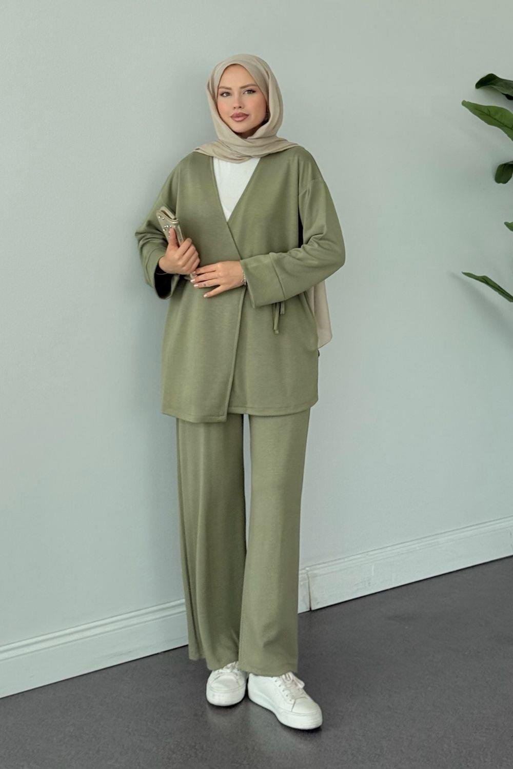 Küba Pantolon Takım Mint 6042 