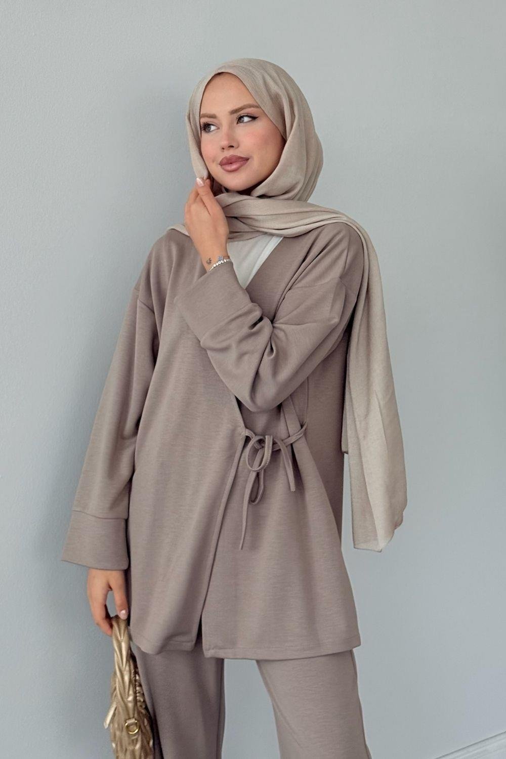 Küba Pantolon Takım Vizon 6042 