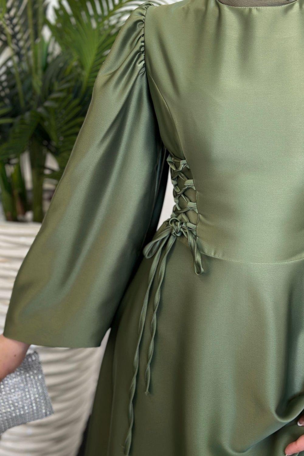 Orya Yanları Sıkmalı Abiye Haki 615000 