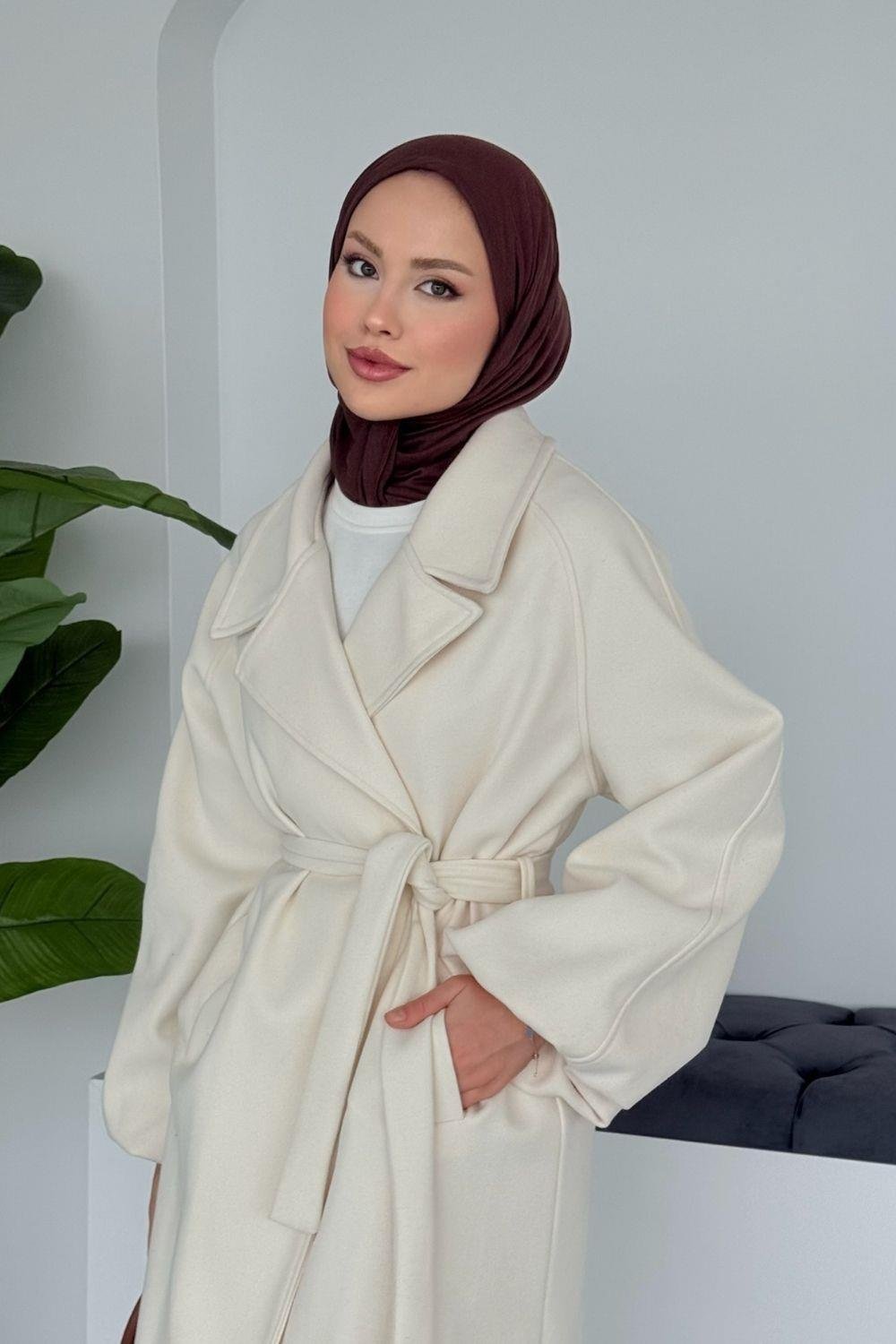 Done Kaşe Kaban Krem 6163 