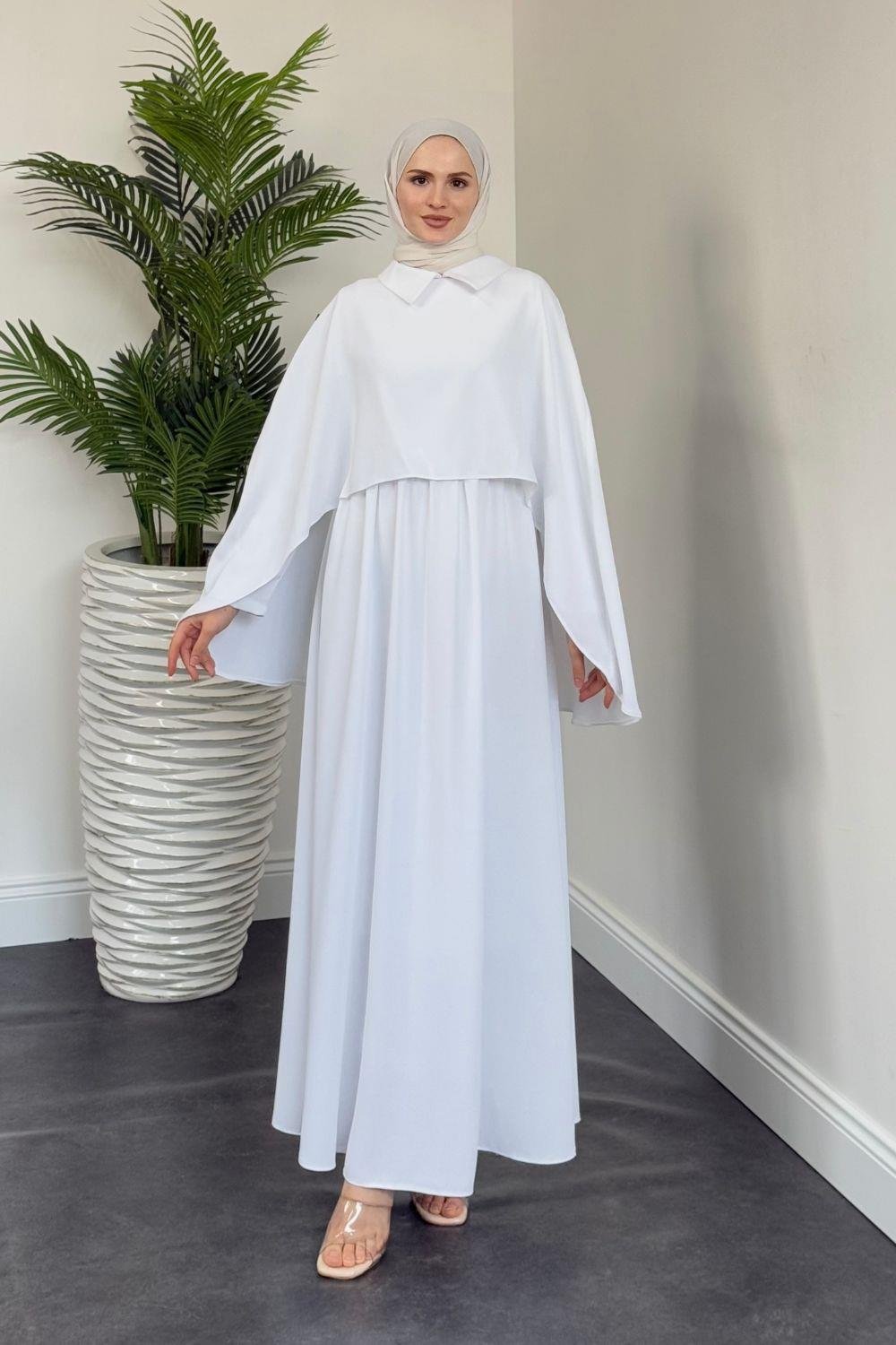 Gülnur Elbise Beyaz 6203 