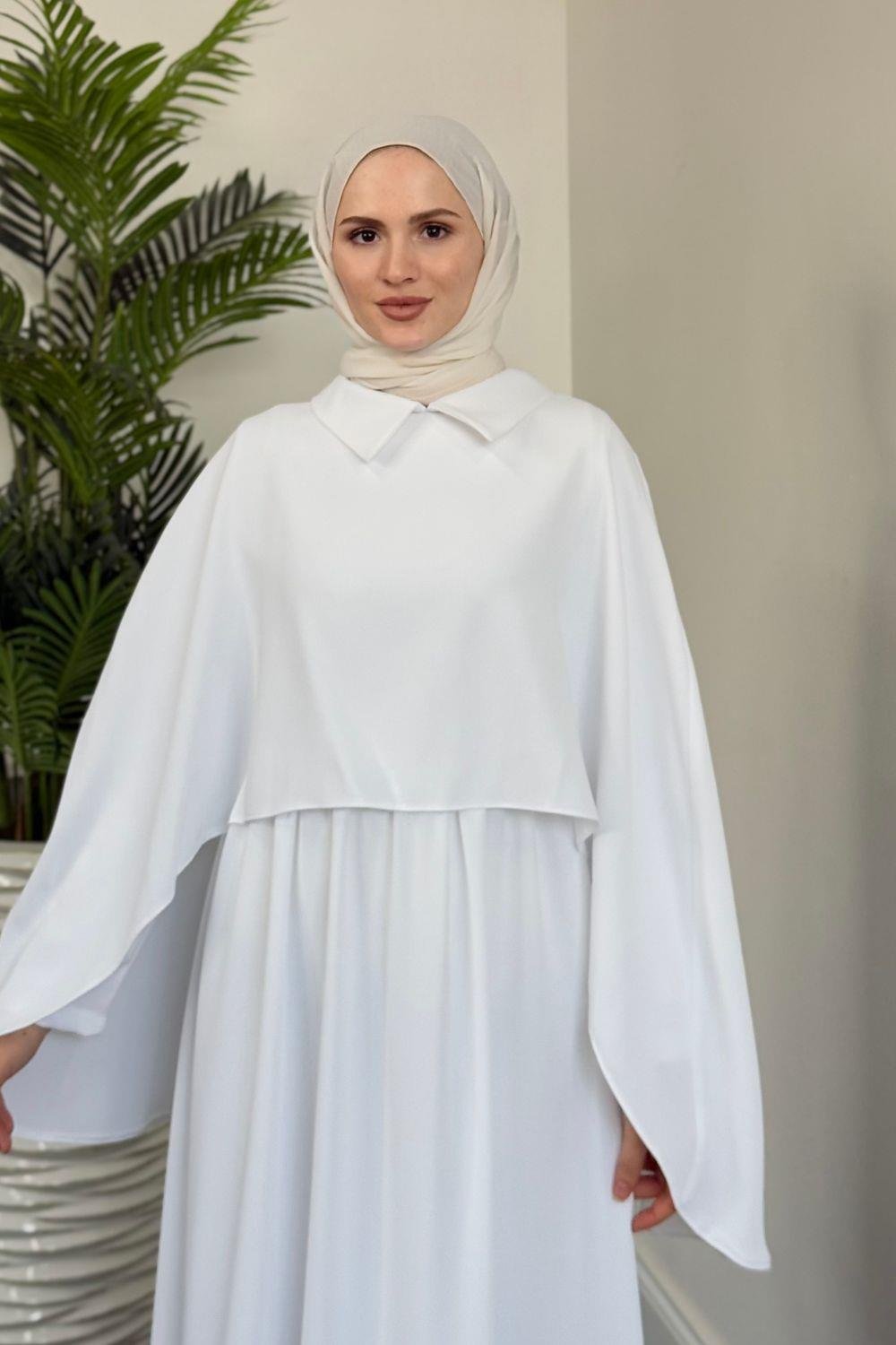 Gülnur Elbise Beyaz 6203 