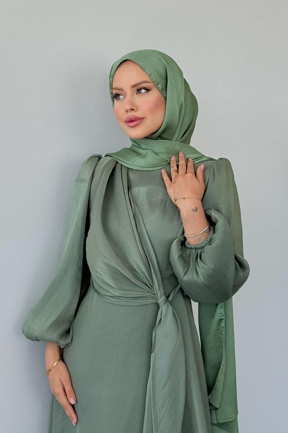 Pırıl Bağlamalı Abiye Mint 6219 