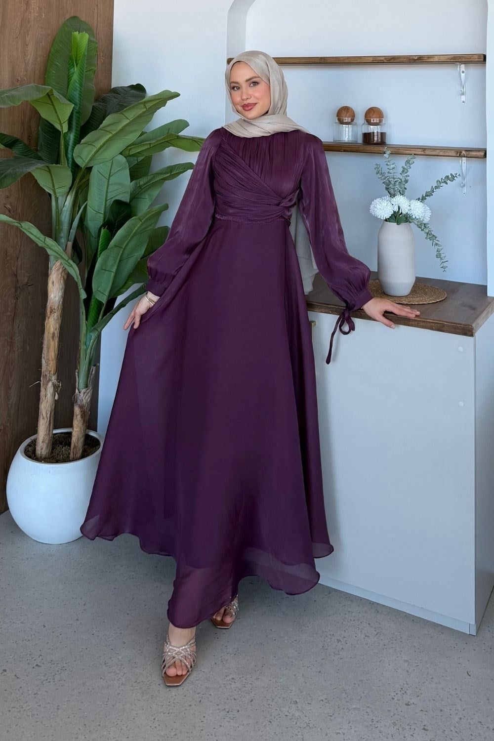 Daisy Piliseli Abiye Mürdüm 6220 