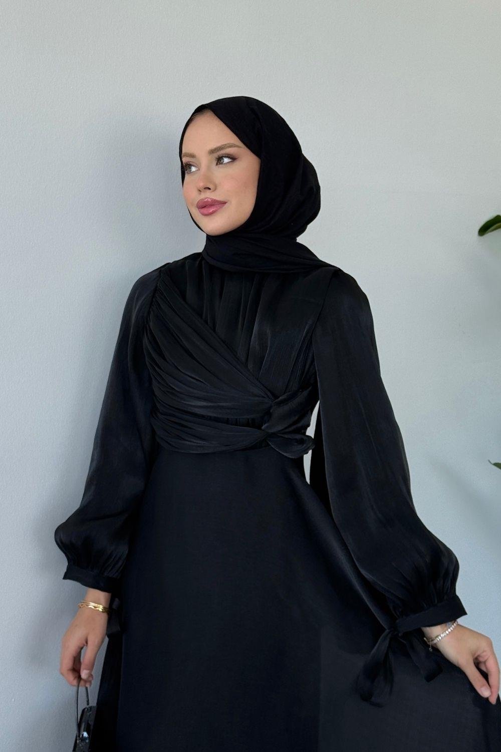 Daisy Piliseli Abiye Siyah 6220 