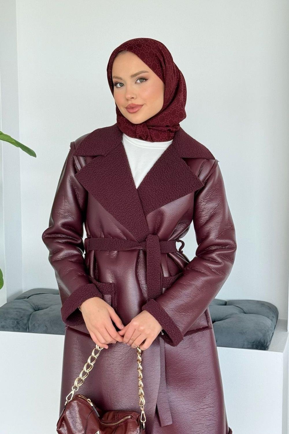 Opak Deri Kaban Bordo 6239 