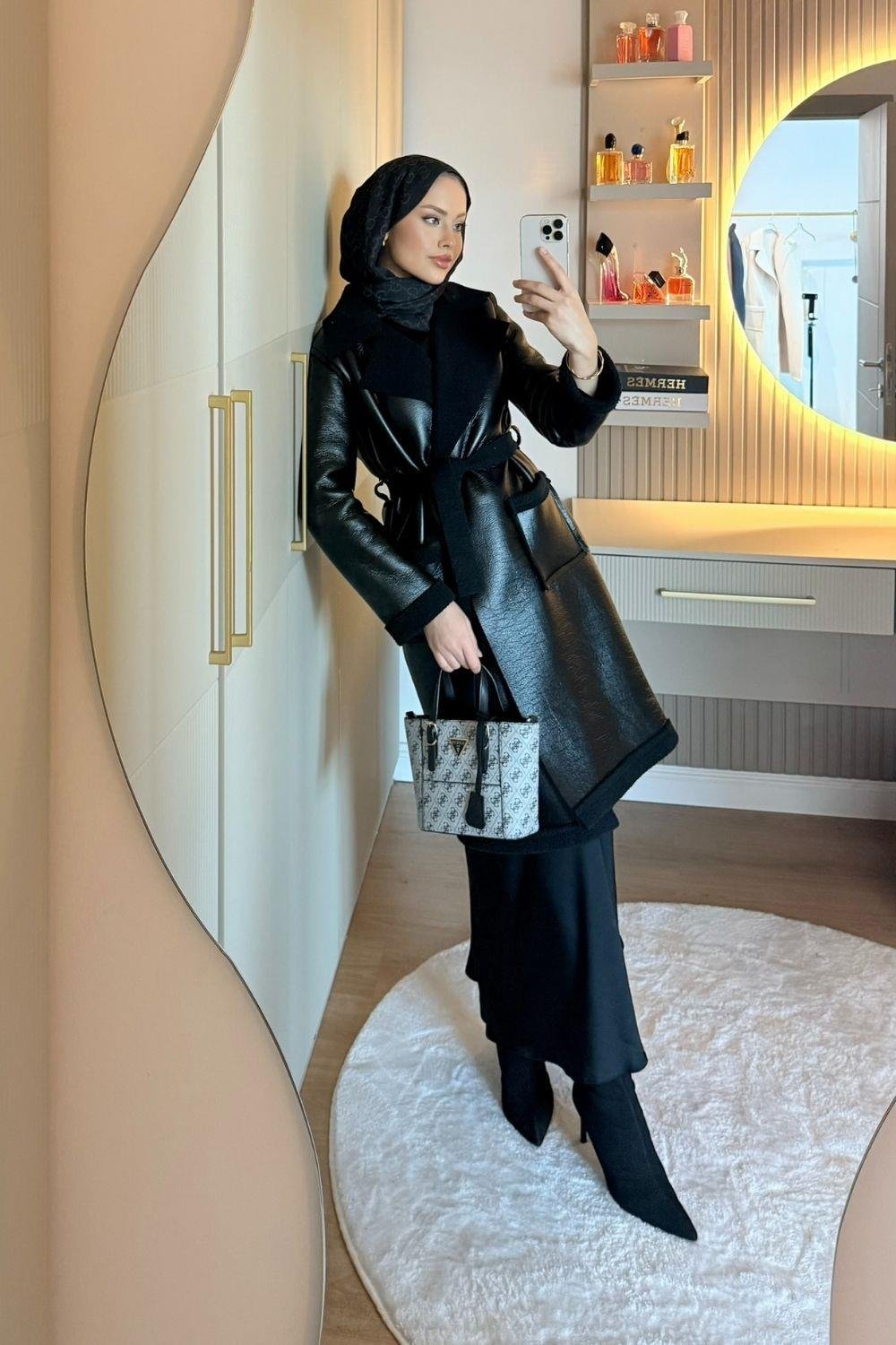 Opak Deri Kaban Siyah 6239 