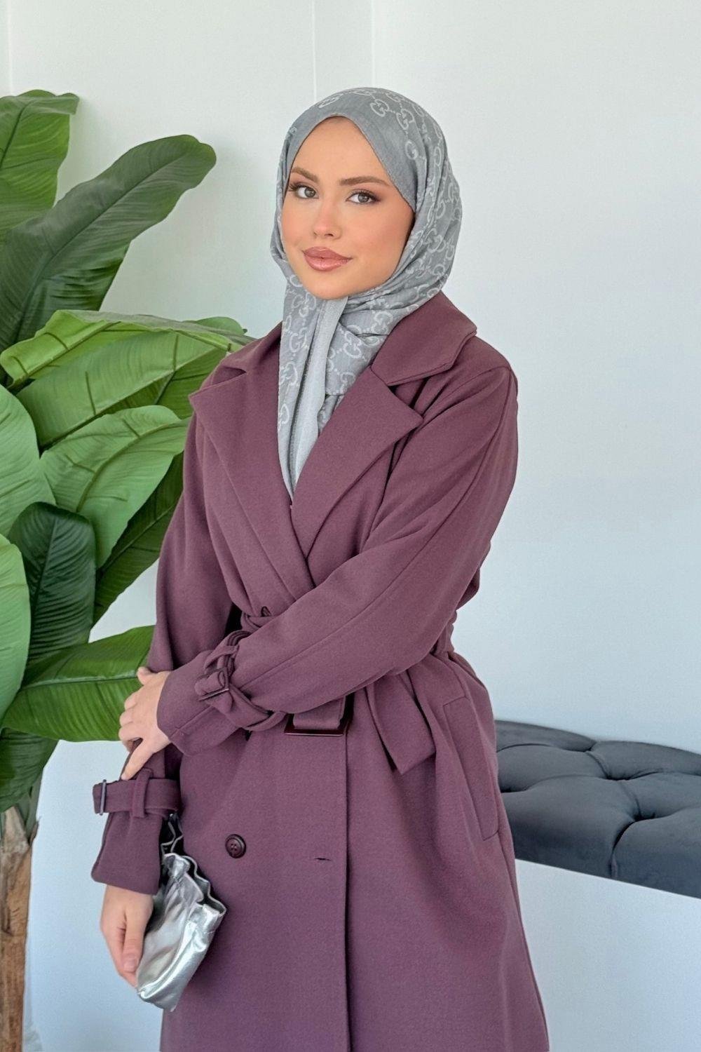 Dual Kaşe Kaban Mürdüm 6244 