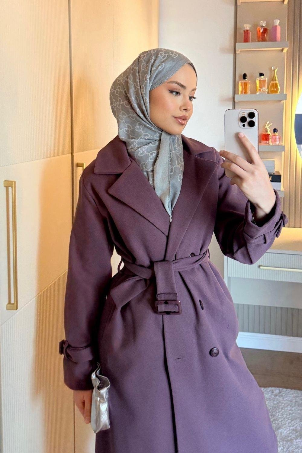 Dual Kaşe Kaban Mürdüm 6244 