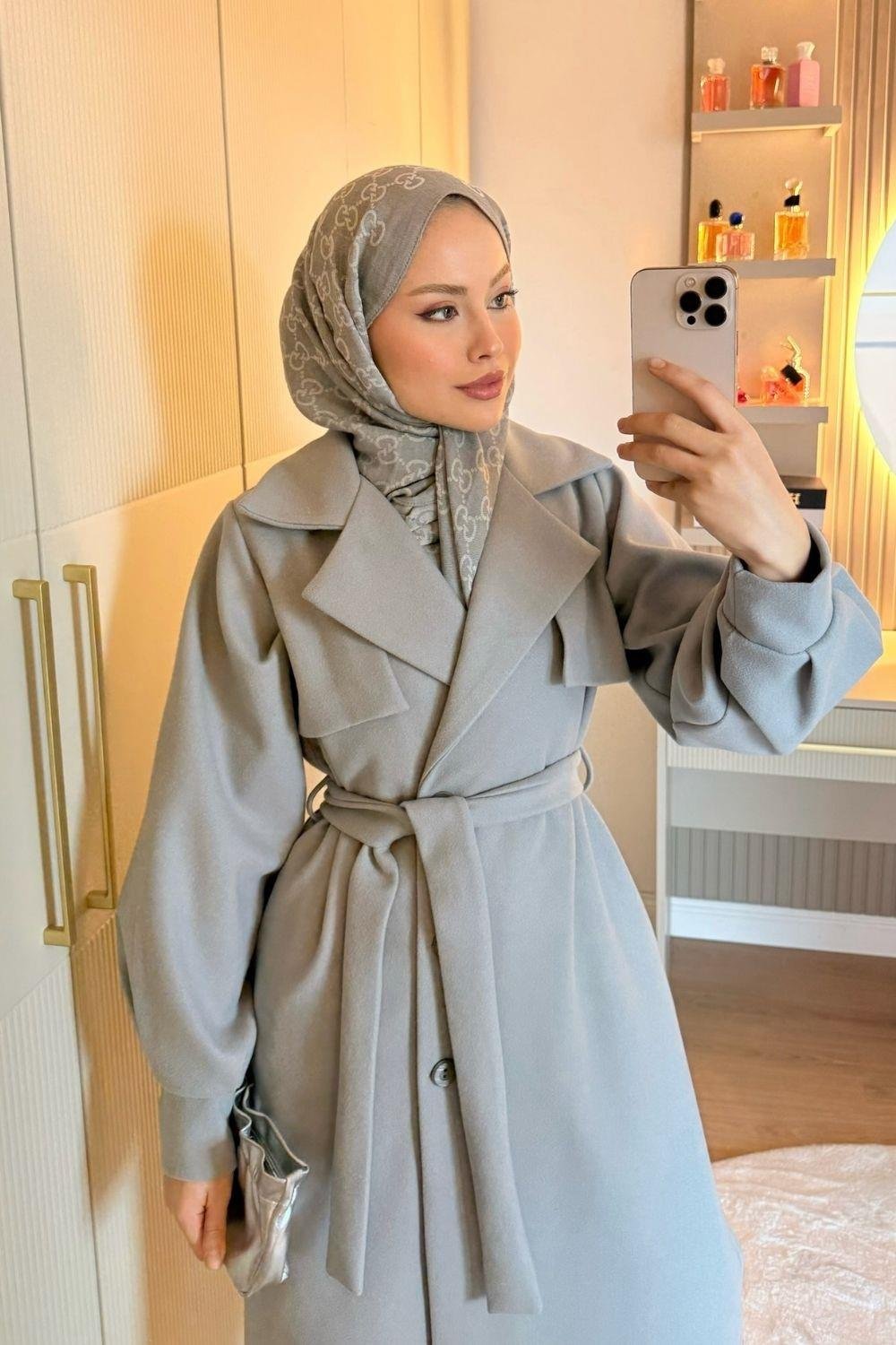 Rota Kaşe Kaban Gri 6253 