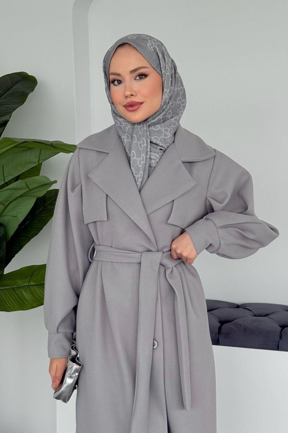 Rota Kaşe Kaban Gri 6253 
