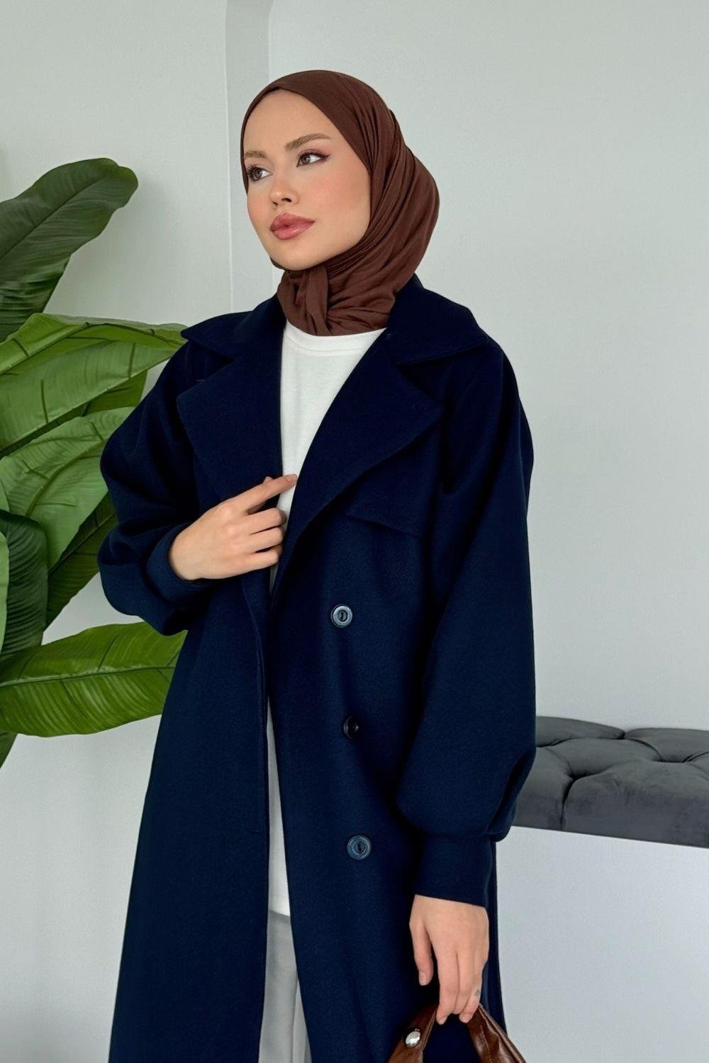 Rota Kaşe Kaban Lacivert 6253 