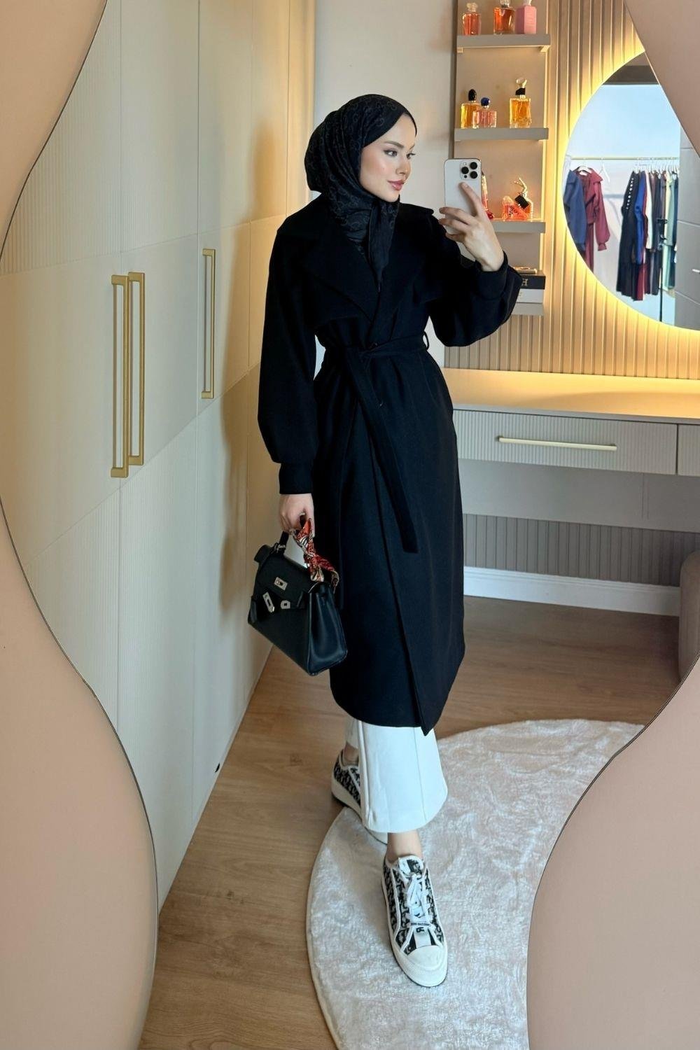 Rota Kaşe Kaban Siyah 6253 