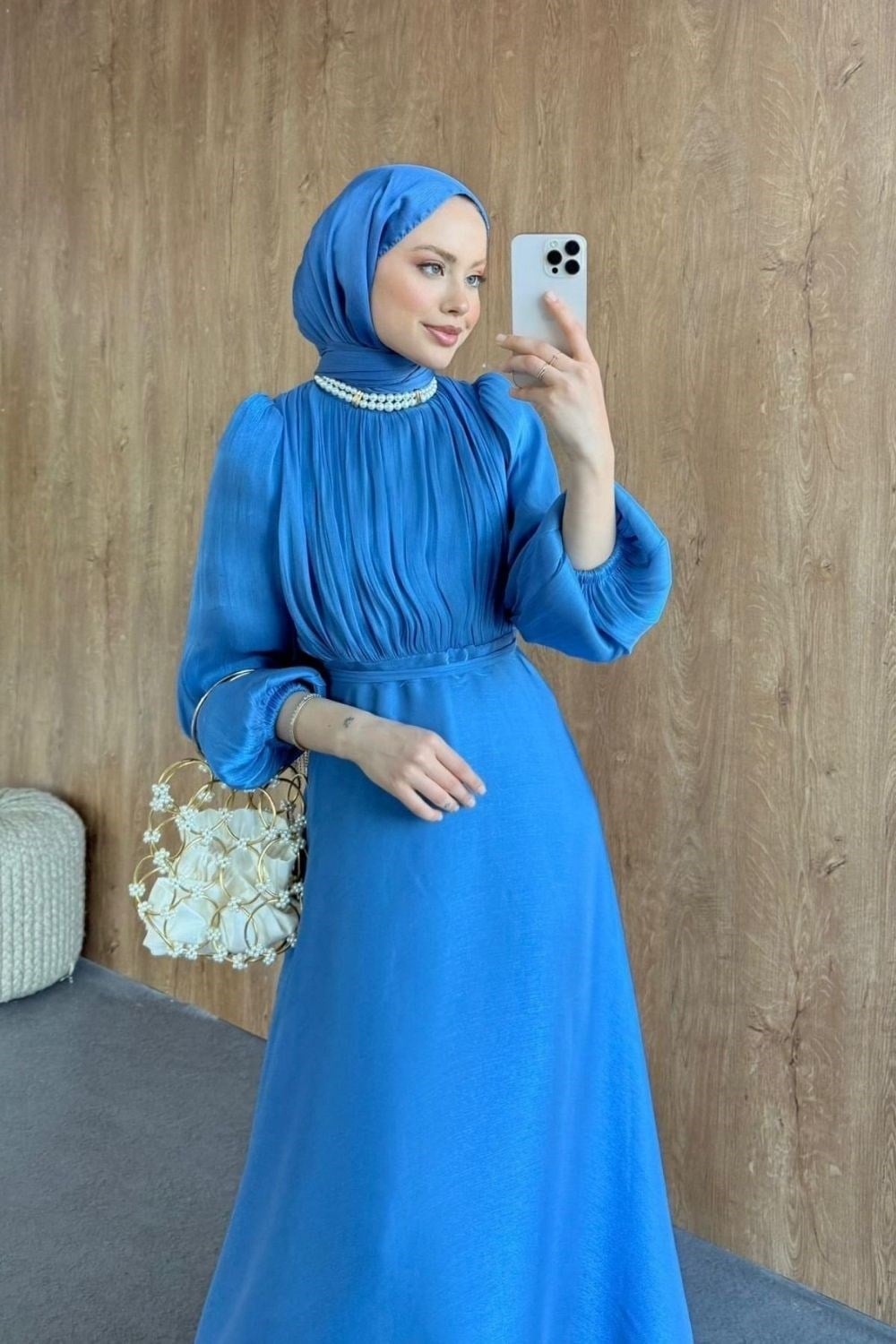 Çimen Abiye Mavi 6278 