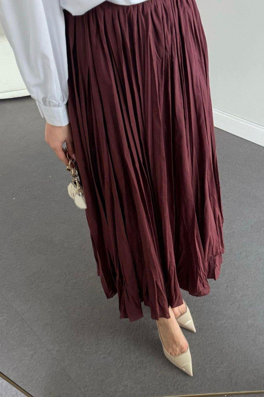 Begonya Etek Bordo 6398 