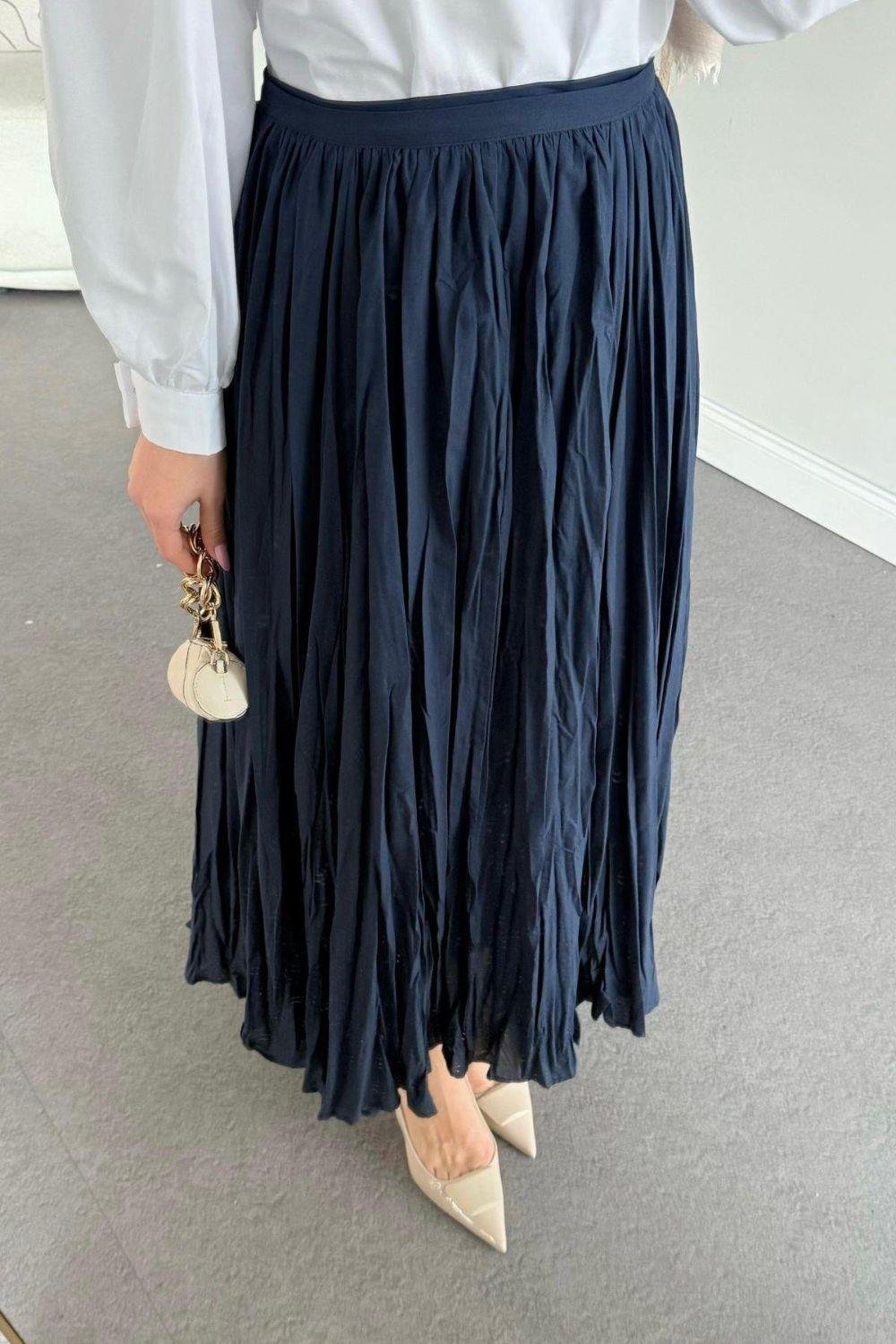 Begonya Etek Lacivert 6398 