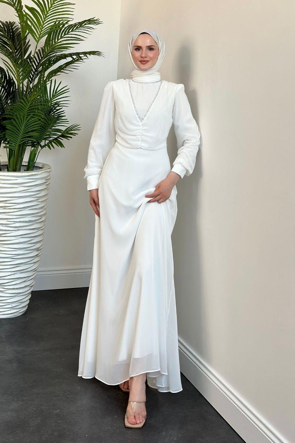 Laura Abiye Beyaz 6990 