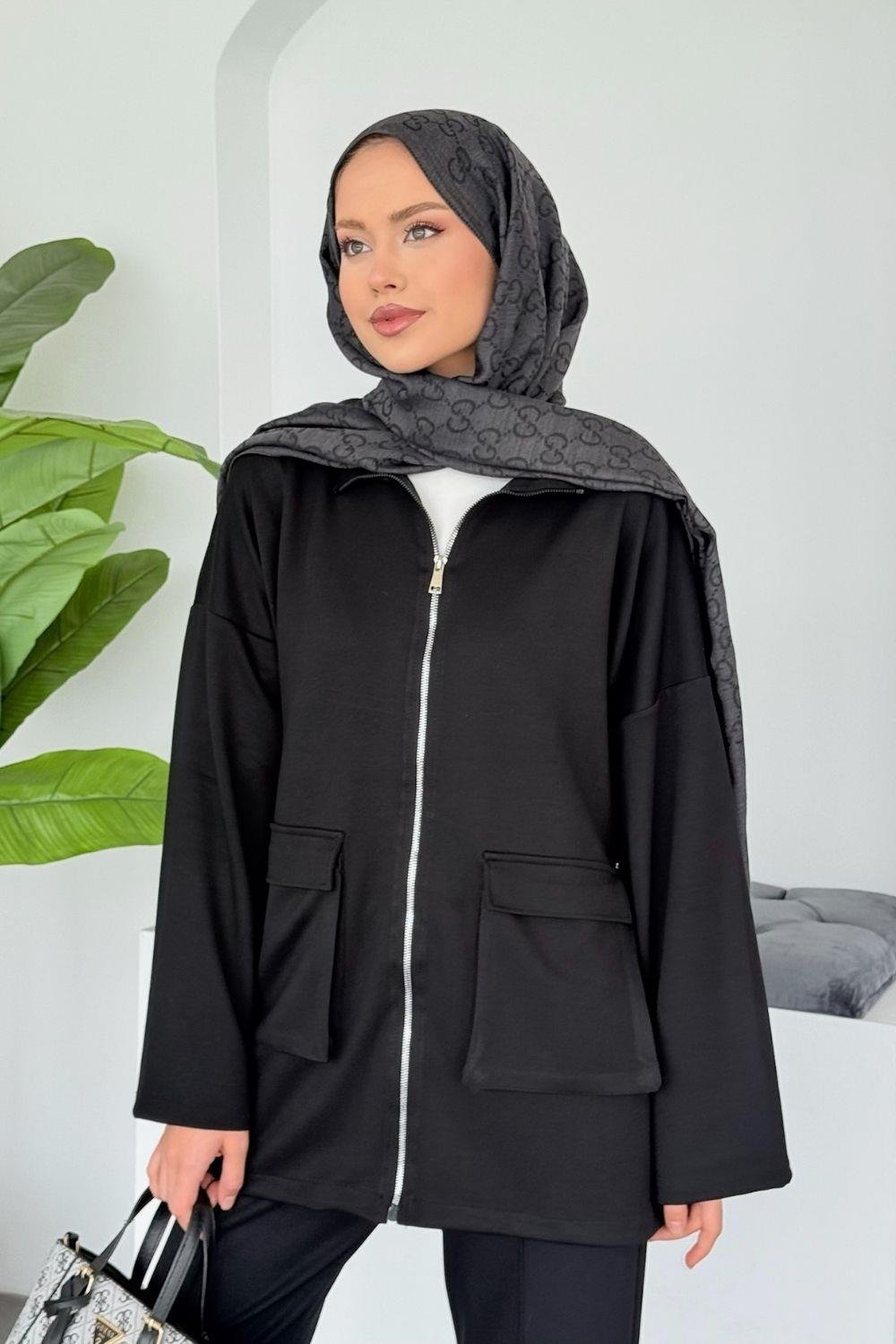 Trend Körük Cepli Takım Siyah 7002 