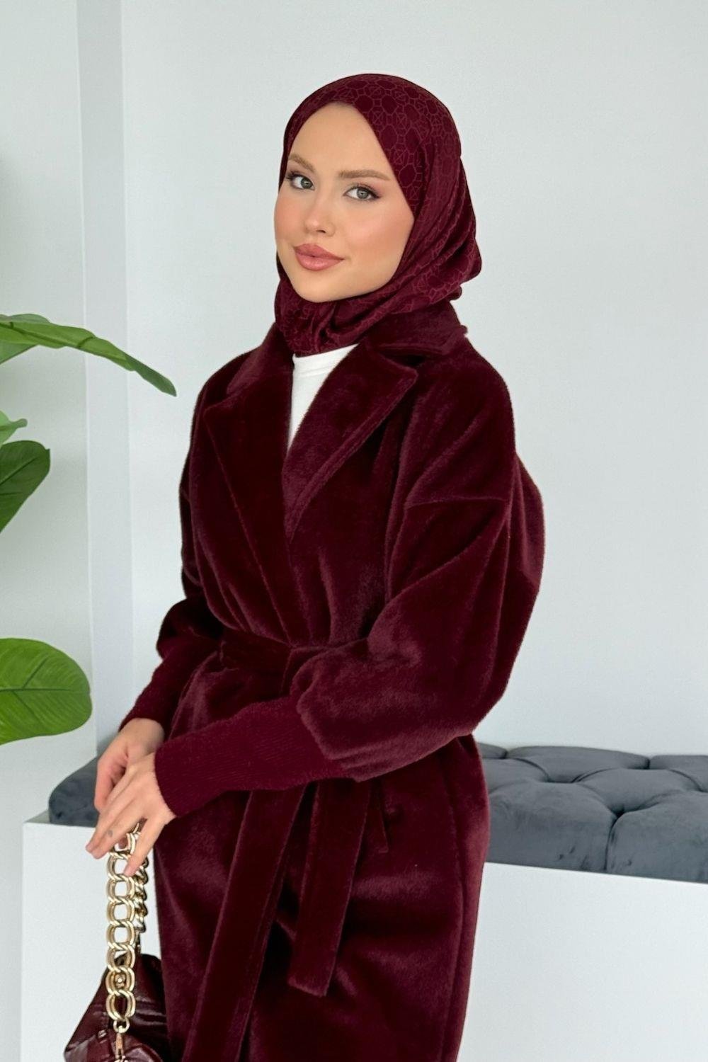 Beta Triko Detay Kaban Bordo 7004 