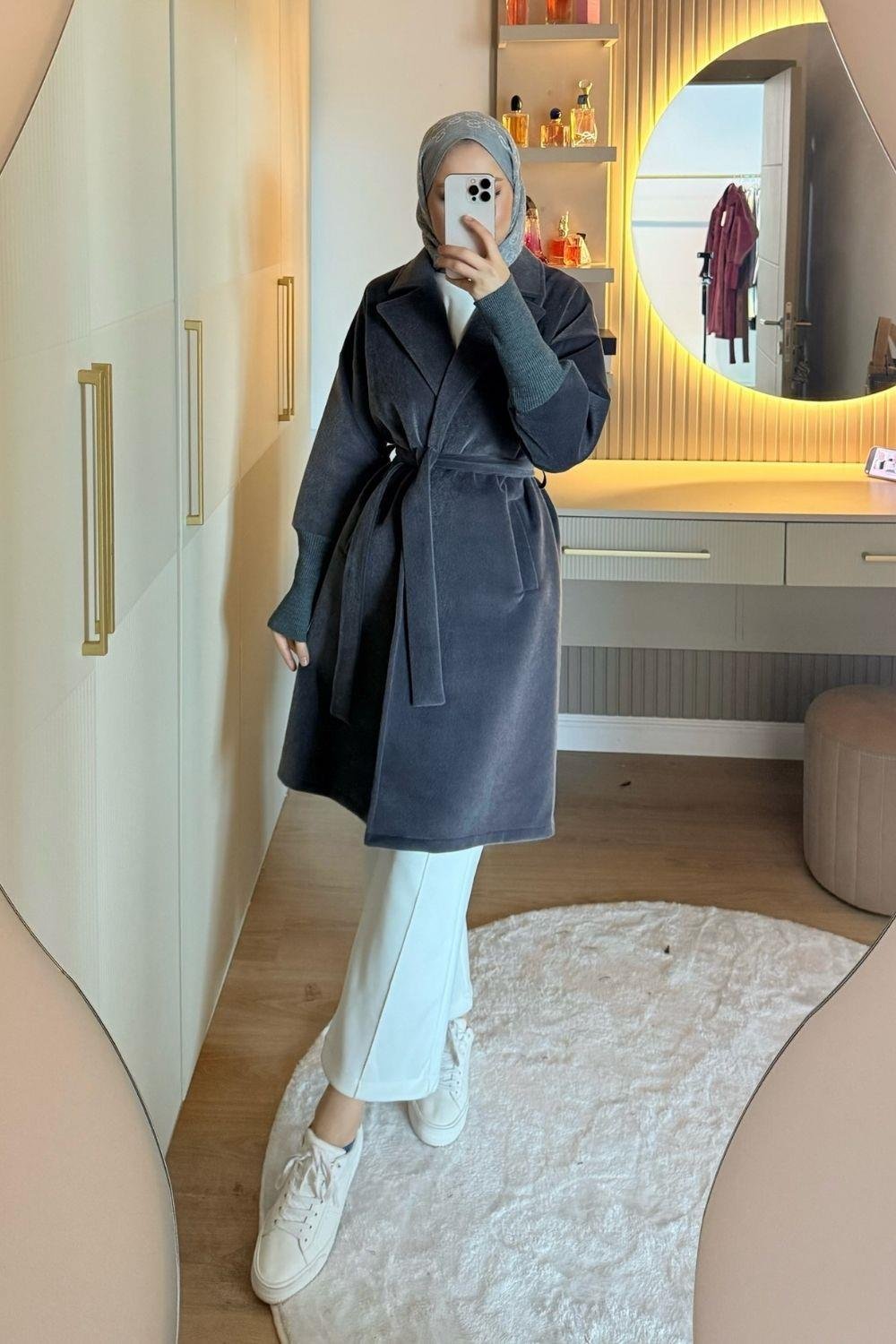 Beta Triko Detay Kaban Füme 7004 