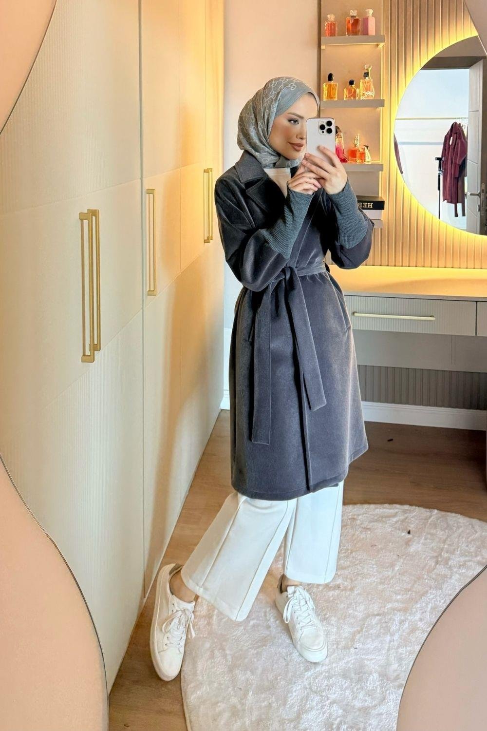 Beta Triko Detay Kaban Füme 7004 