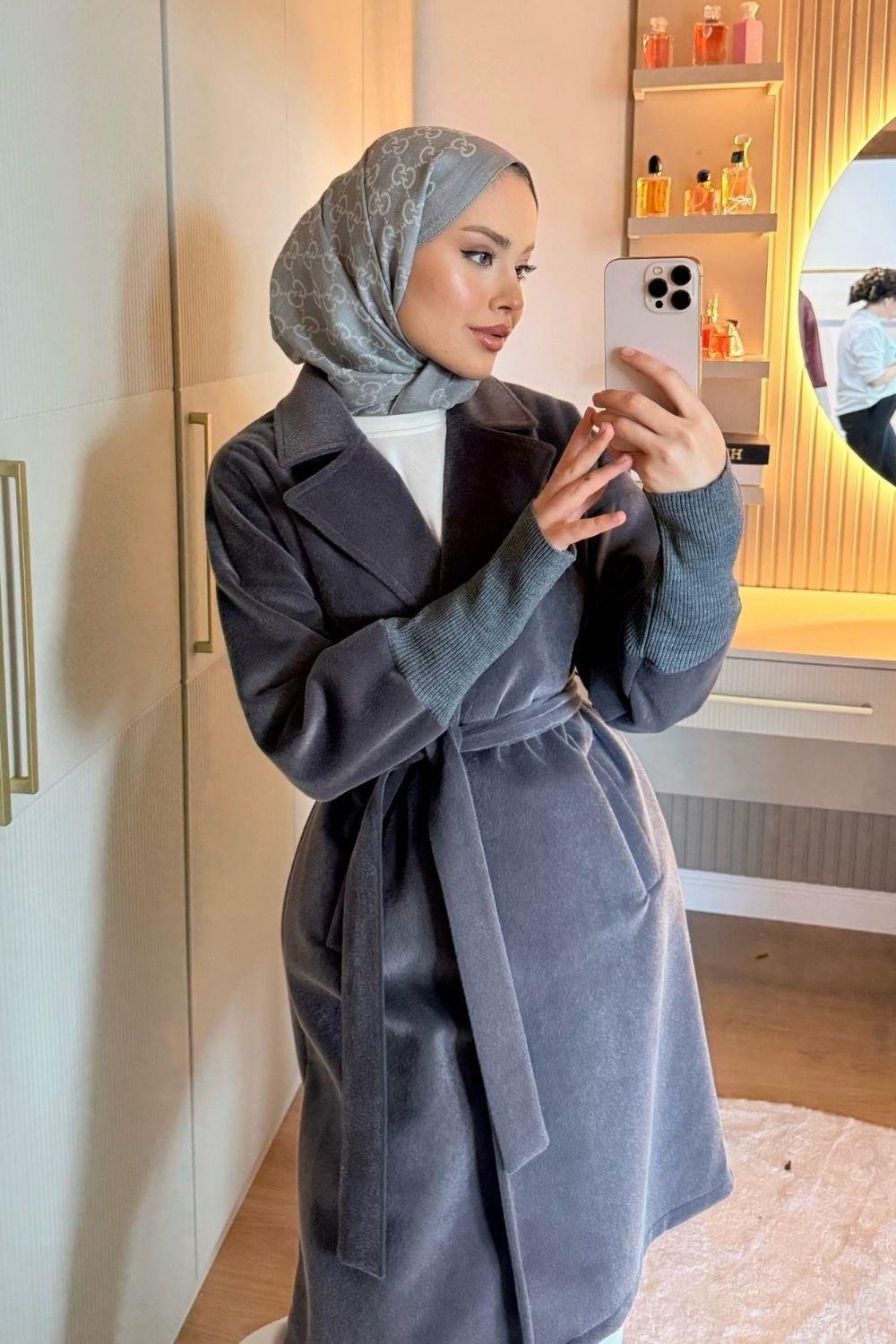 Beta Triko Detay Kaban Füme 7004 