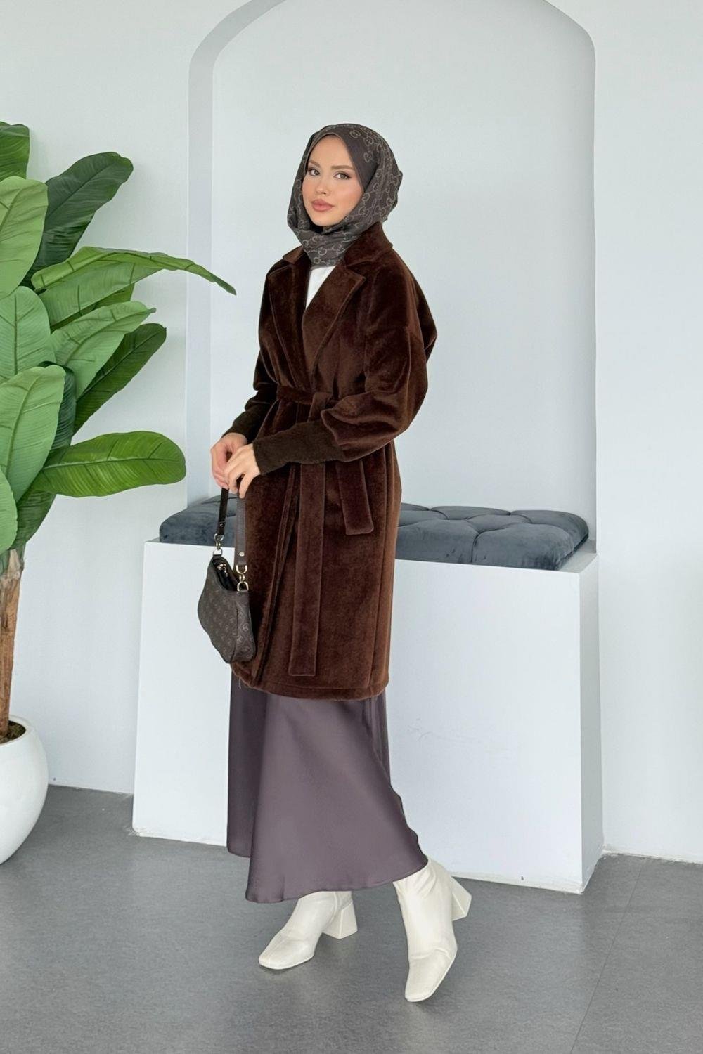 Beta Triko Detay Kaban Kahverengi 7004 