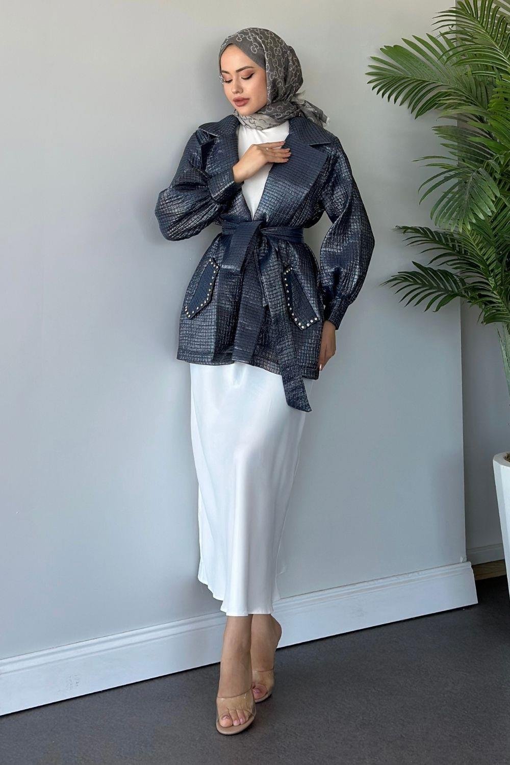 Firuze Ceket Lacivert 7029 