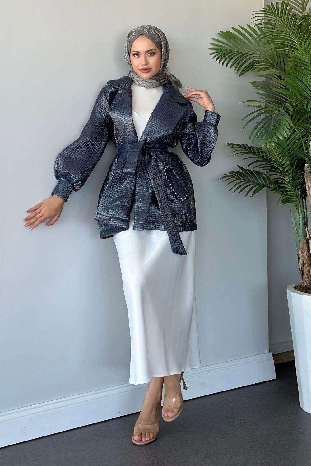 Firuze Ceket Lacivert 7029 