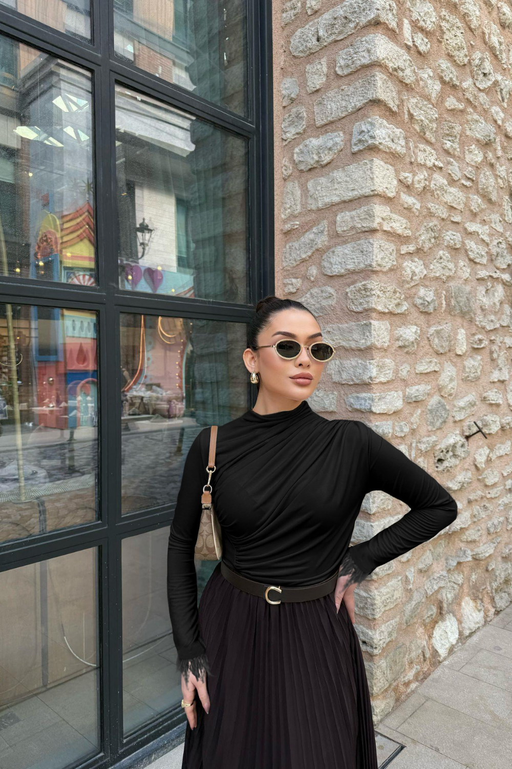 Dökümlü Body Siyah 7777 