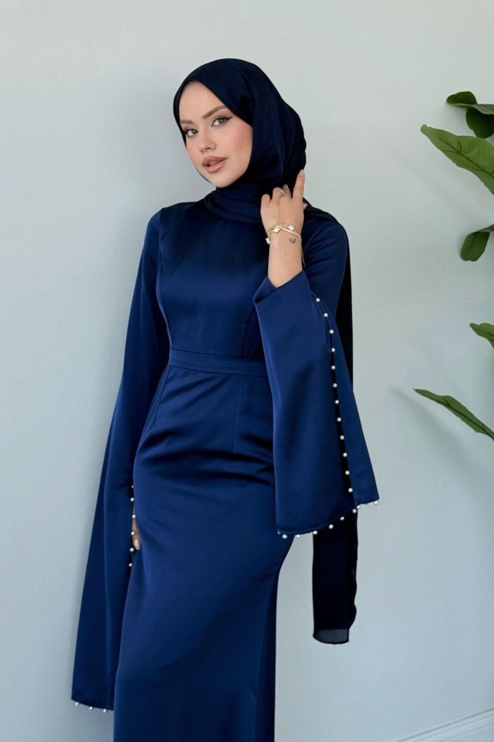 Çilem Abiye Lacivert 7913 