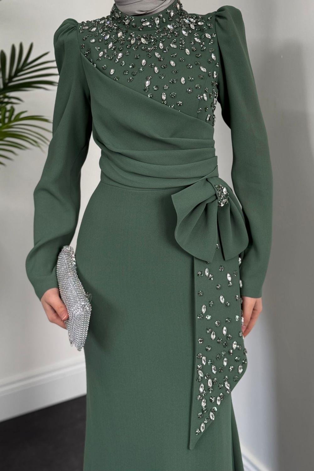 Songül Abiye Mint 80020 