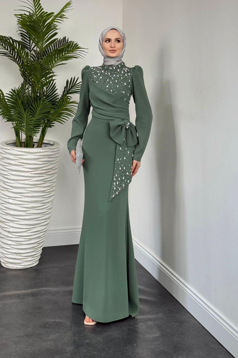 Songül Abiye Mint 80020 