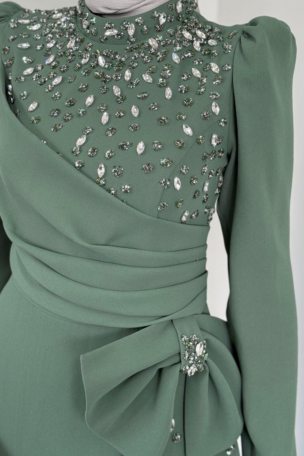 Songül Abiye Mint 80020 