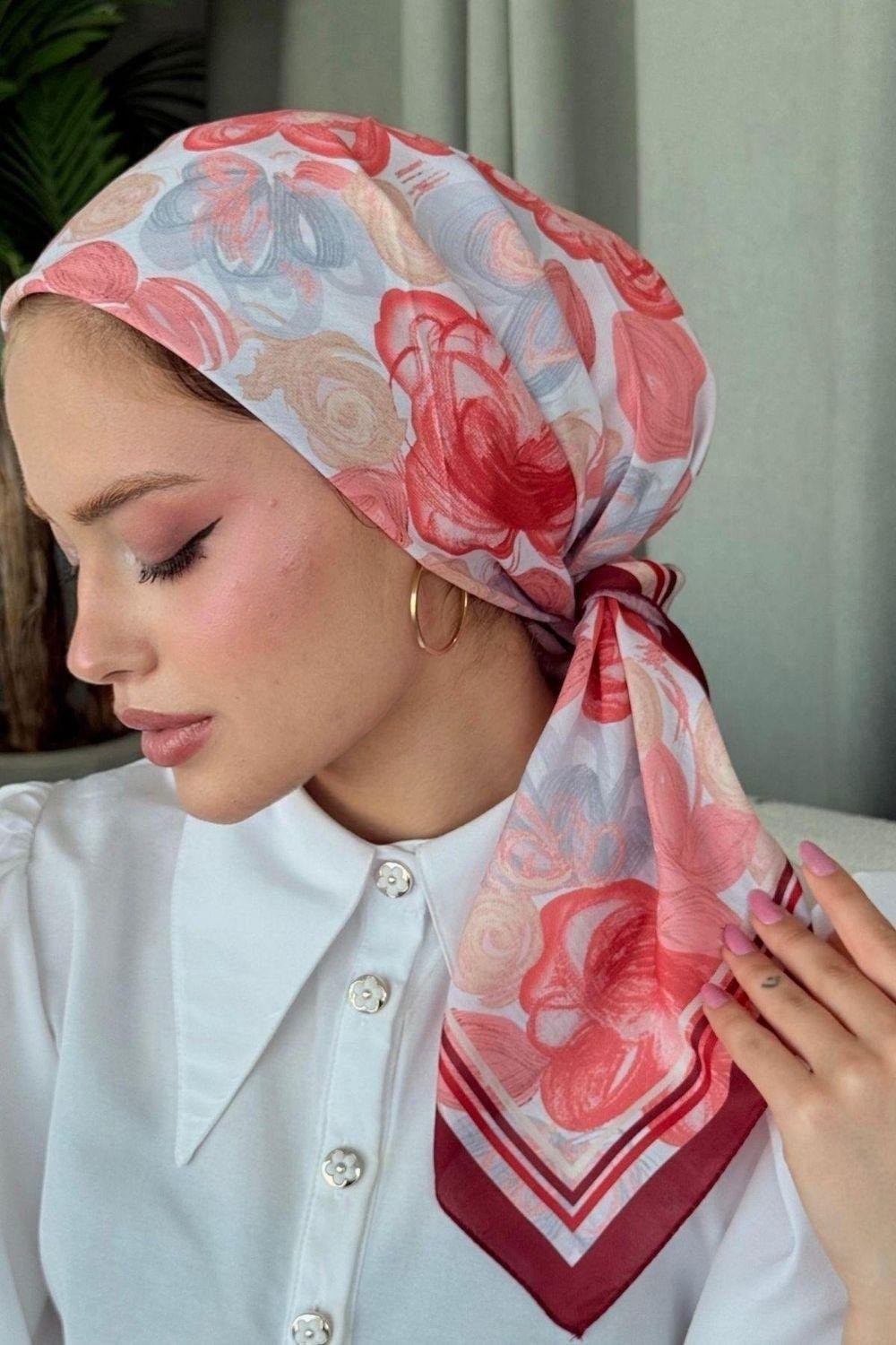 Mira Soft Eşarp Bordo 80040 