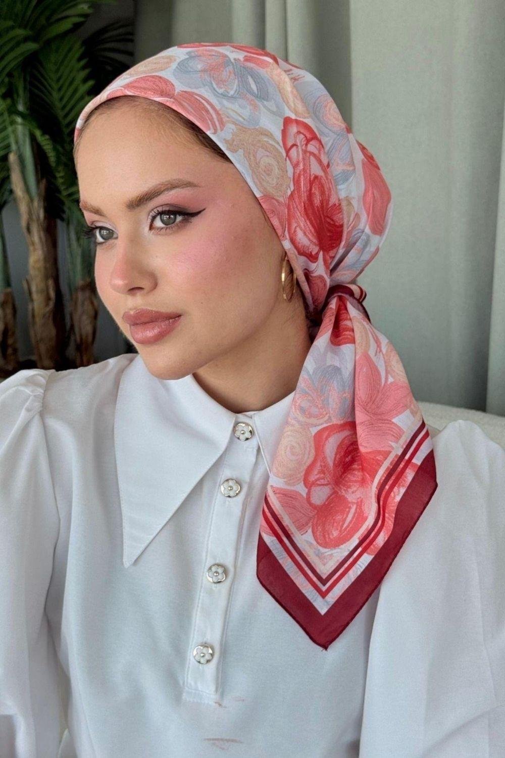 Mira Soft Eşarp Bordo 80040 