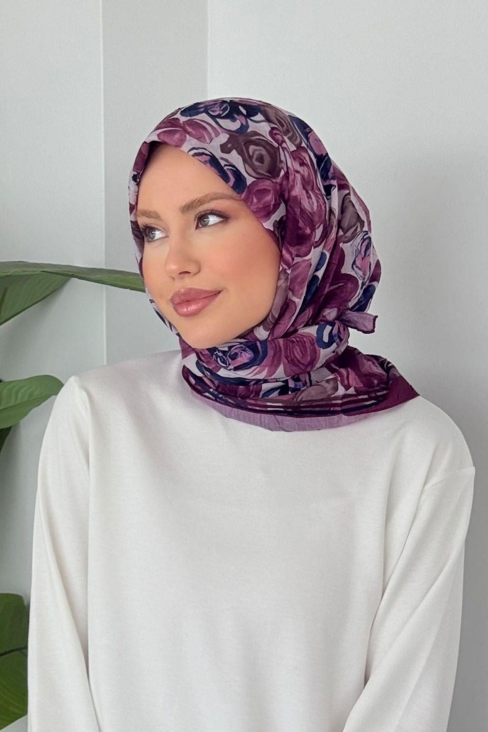 Mira Soft Eşarp Mürdüm 80040 