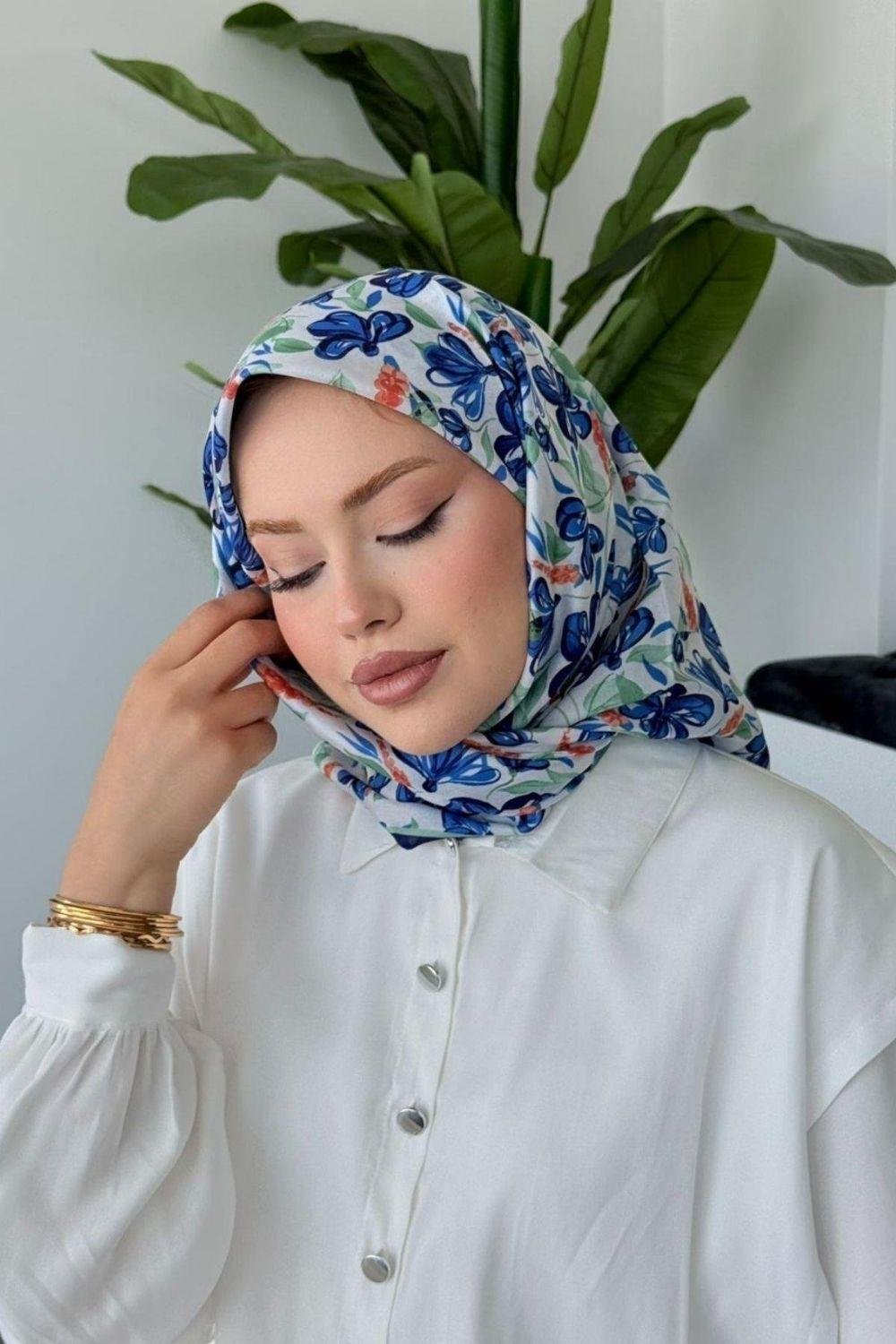 Meva Soft Eşarp Lacivert 80080 