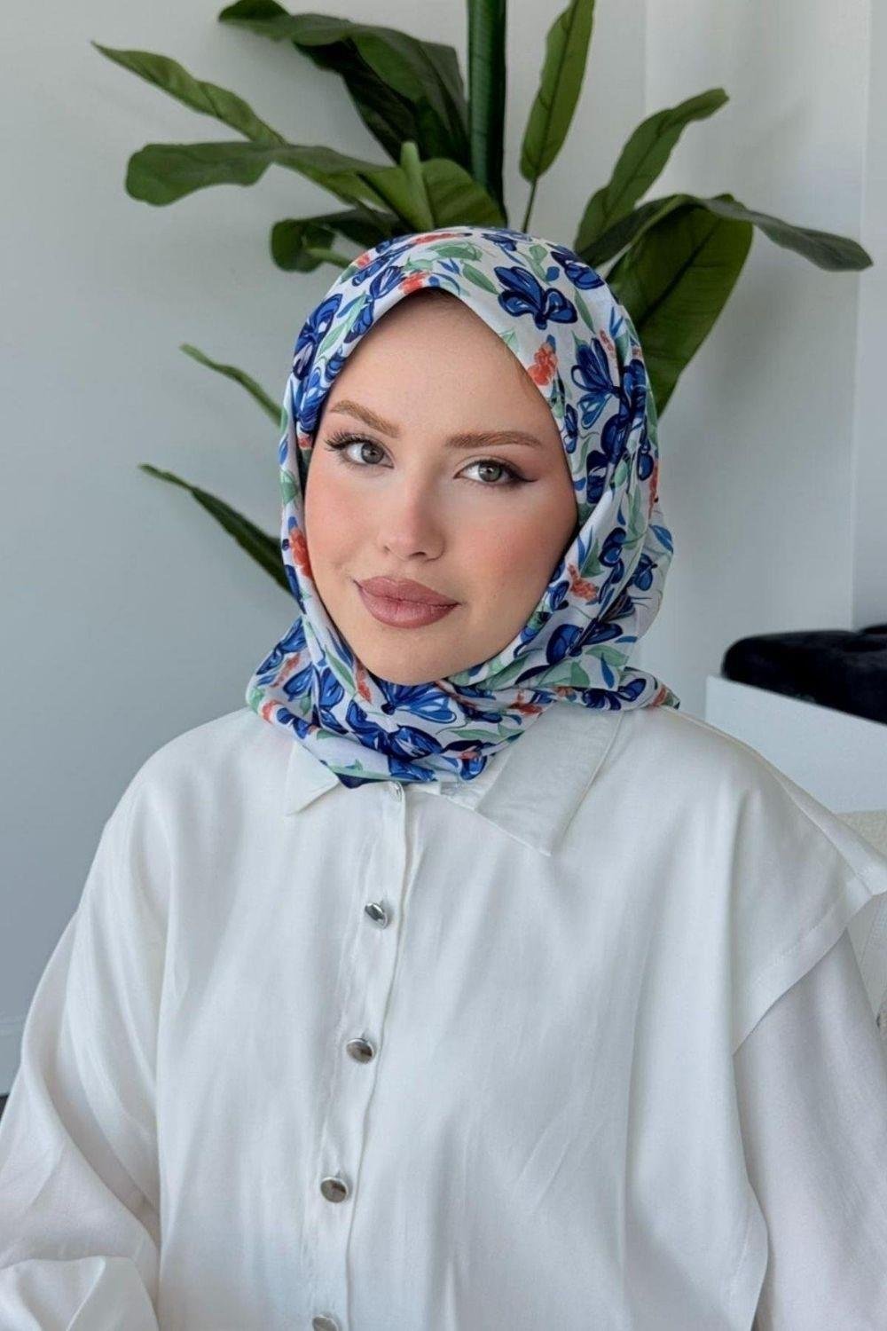 Meva Soft Eşarp Lacivert 80080 