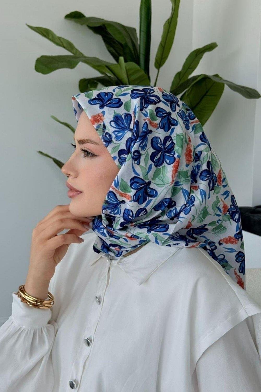 Meva Soft Eşarp Lacivert 80080 