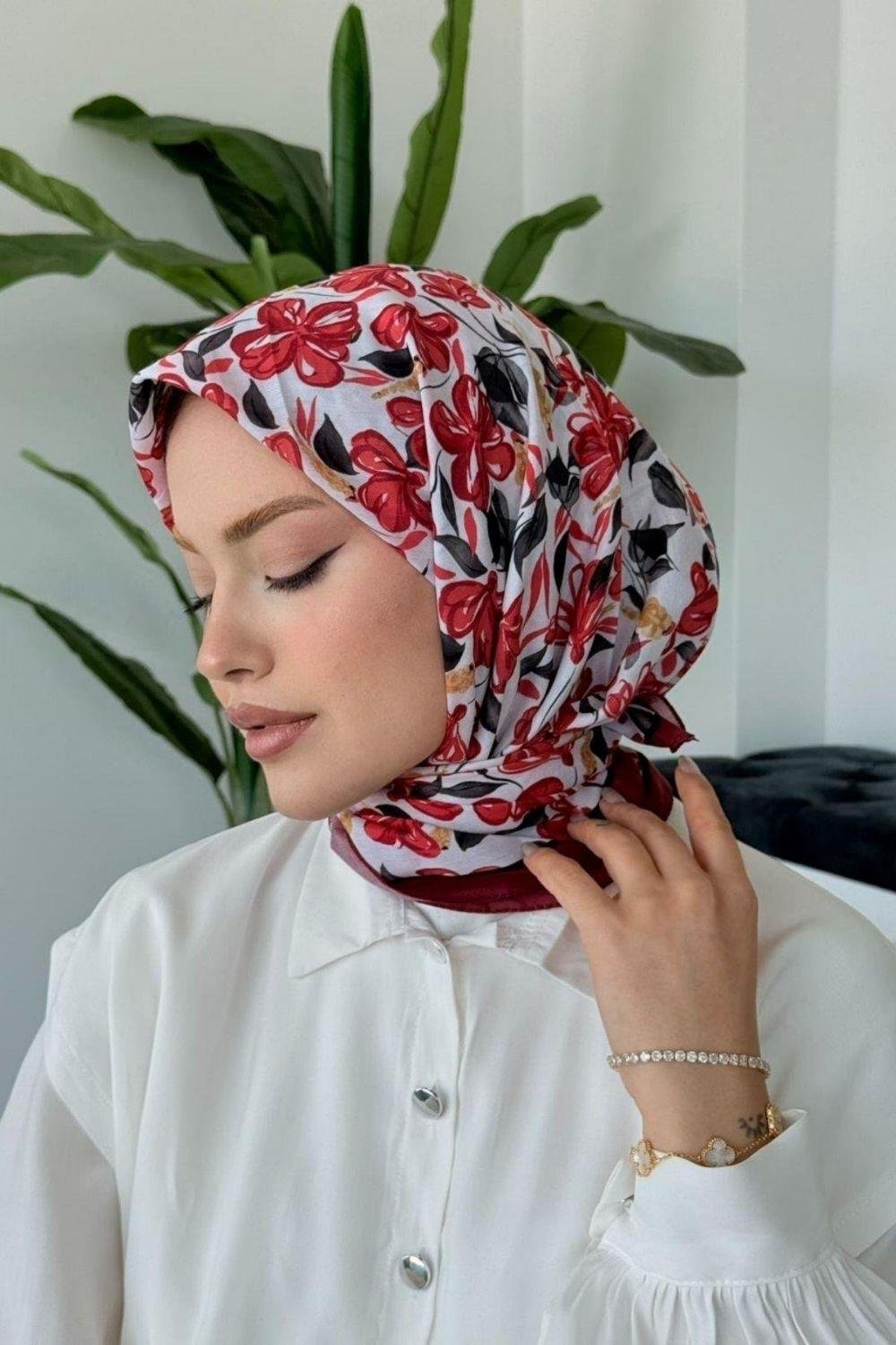 Meva Soft Eşarp Mürdüm 80080 