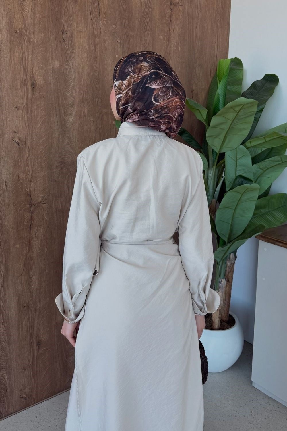 Suvena Yandan Bağlamalı Elbise Bej 80390 