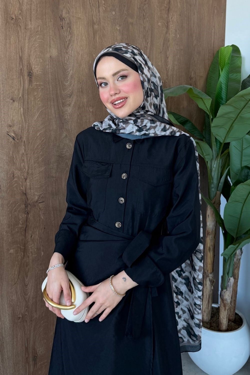 Suvena Yandan Bağlamalı Elbise Siyah 80390 