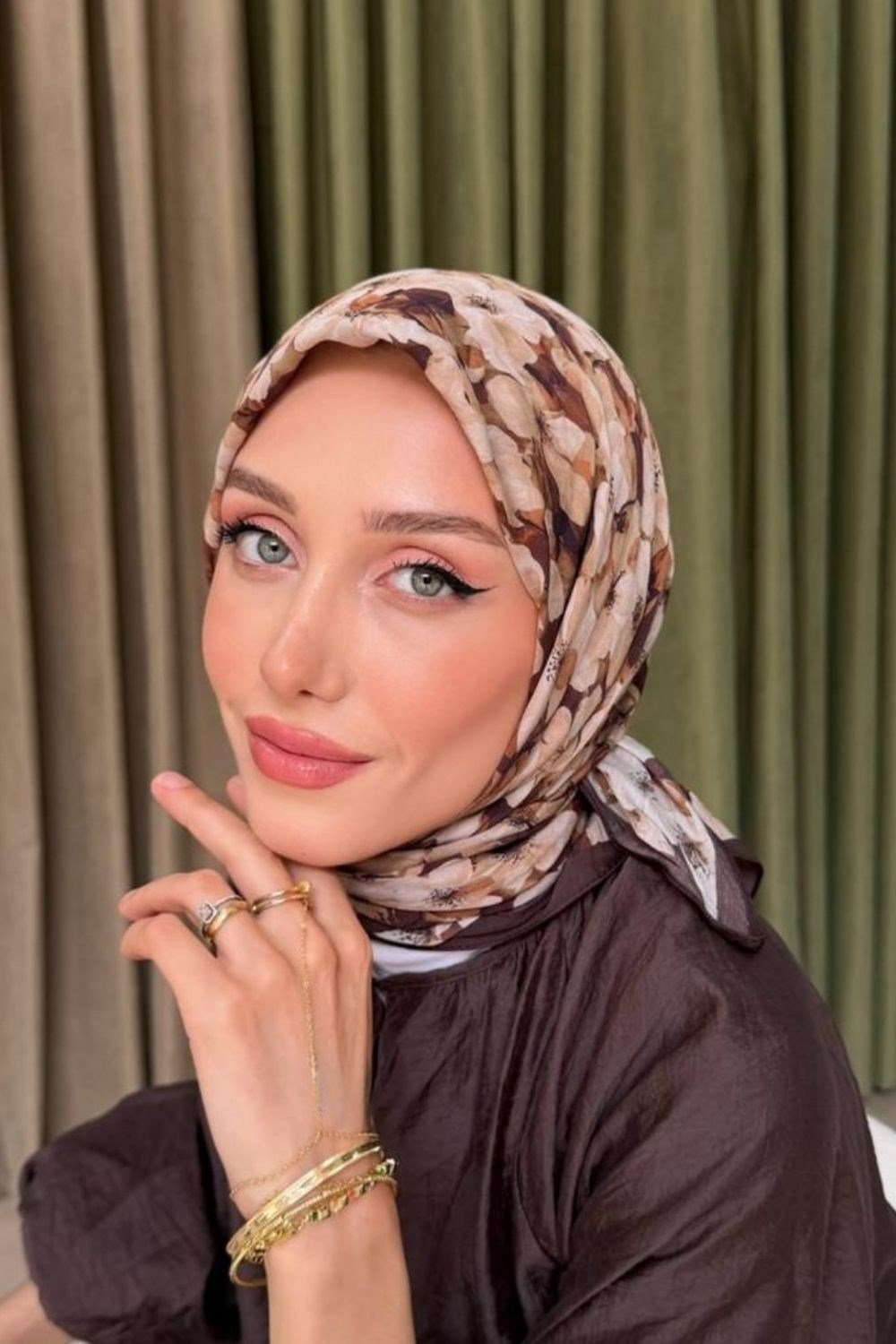 Naida Eşarp Kahverengi 804000 