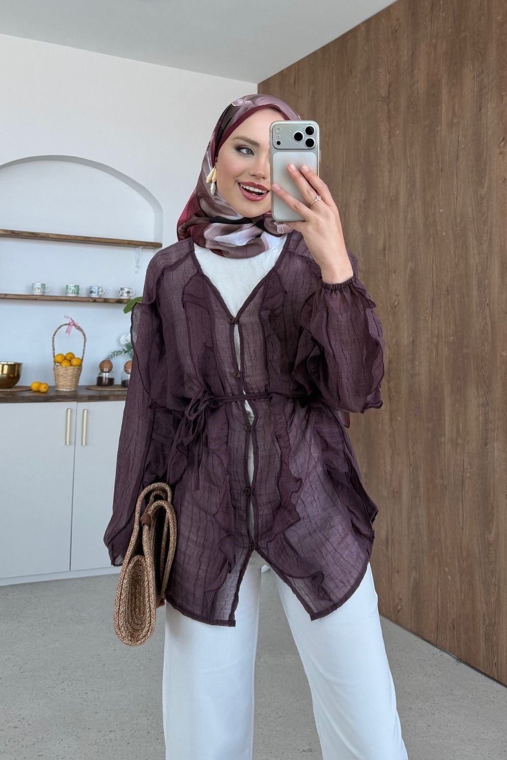Wermos Gömlek Mürdüm 8043 