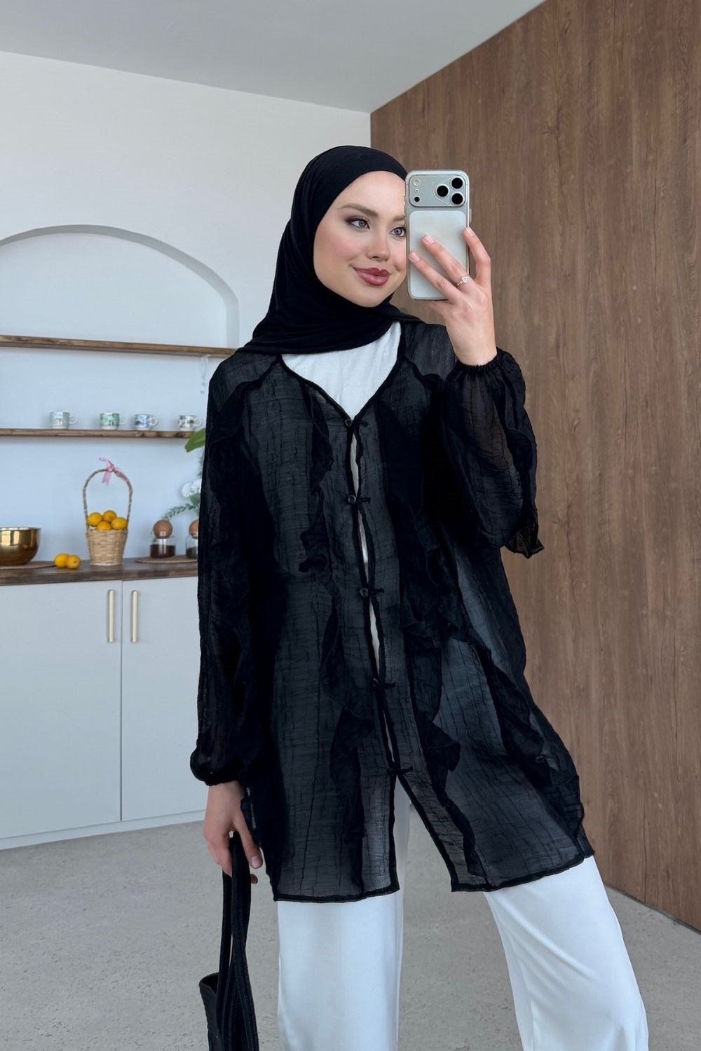 Wermos Gömlek Siyah 8043 