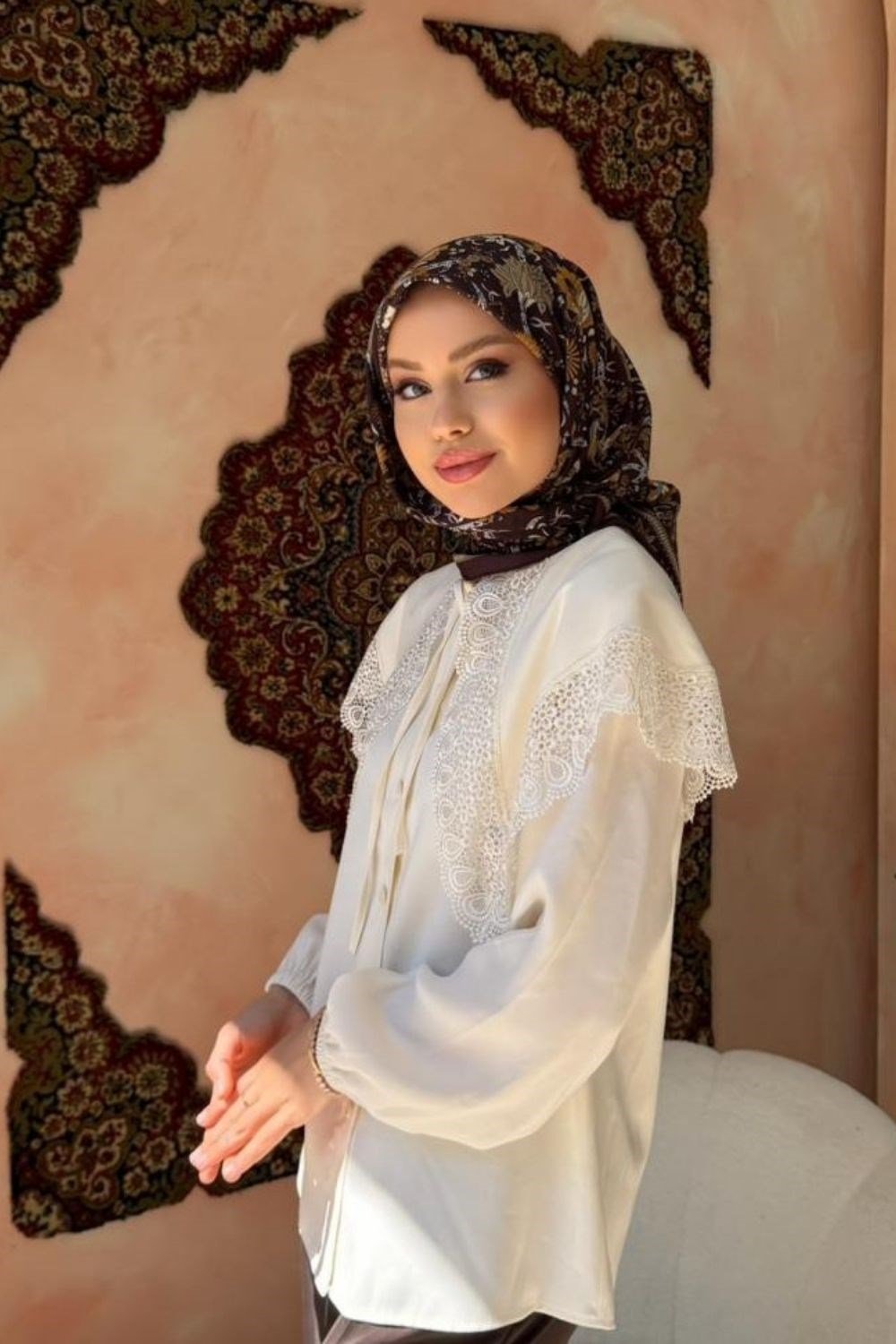Feraye Soft Eşarp Acı Kahve 80460 